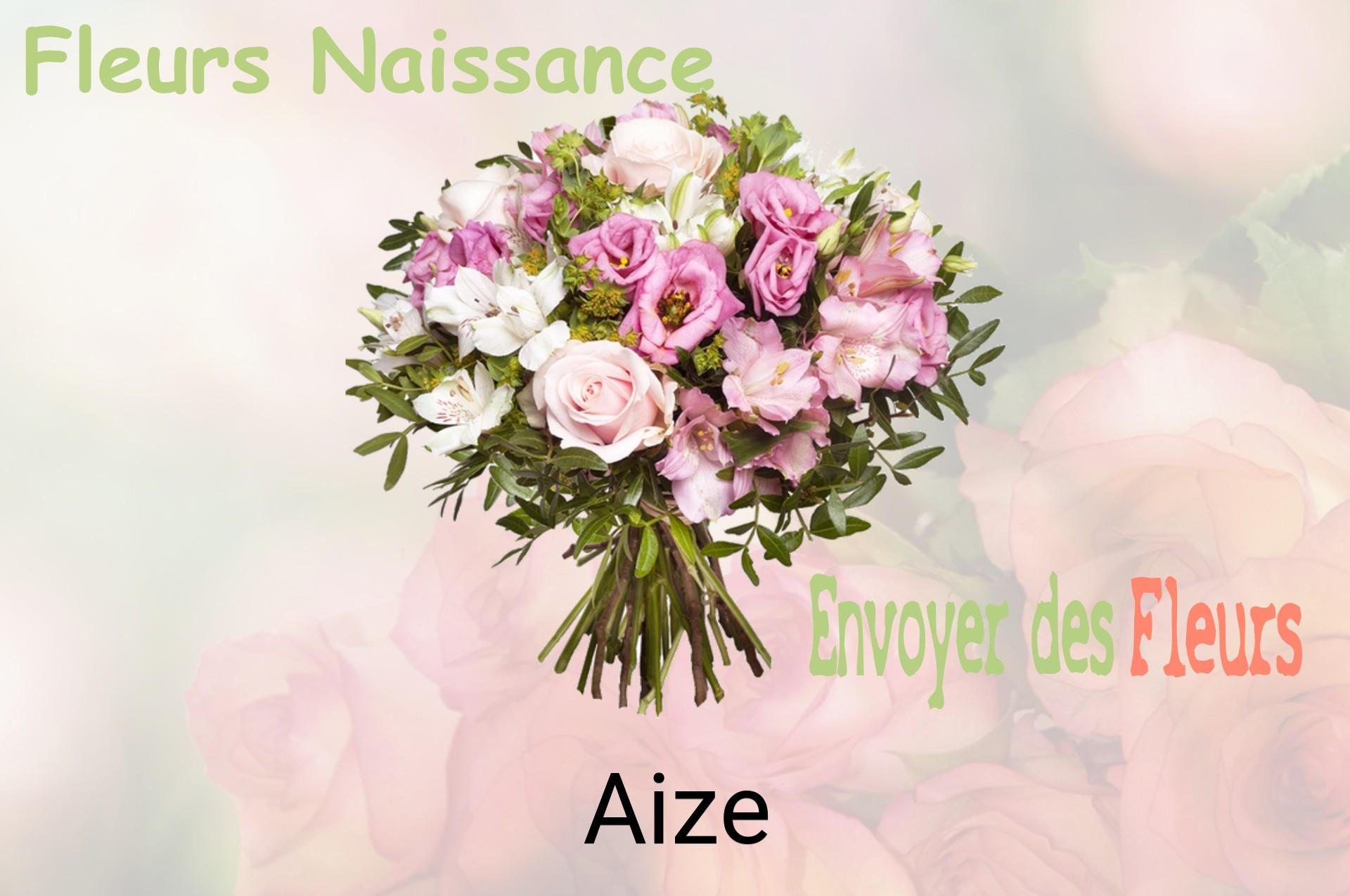 Bouquet de fleurs de naissance livré à Aize